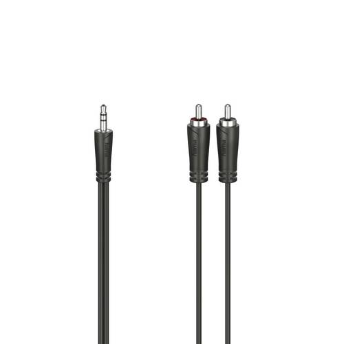 Hama 00205109 Audio-Kabel, 3,5-mm-Klinken-Stecker - 2 Cinch-Stecker, Stereo, 0,75m