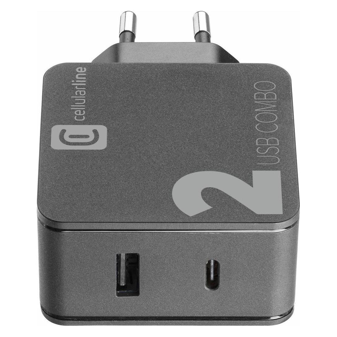 Cellularline USB C - USB C (2 m, USB 2.0, 60 W) (USBDATACUSBC2C2MW)