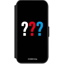 Nivocase Klapphülle für Apple iPhone 8 Handyhülle aus Kunst Leder NIVOflip schwarz Logo Offizielles (Apple iPhone 8), Smartphone Hülle, Schwarz