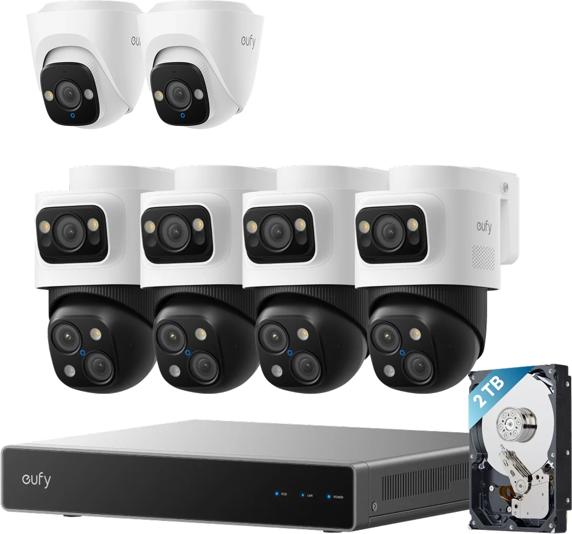 eufy PoE NVR 6-cam kit (S4 Max + 2*Turret Camera E41)