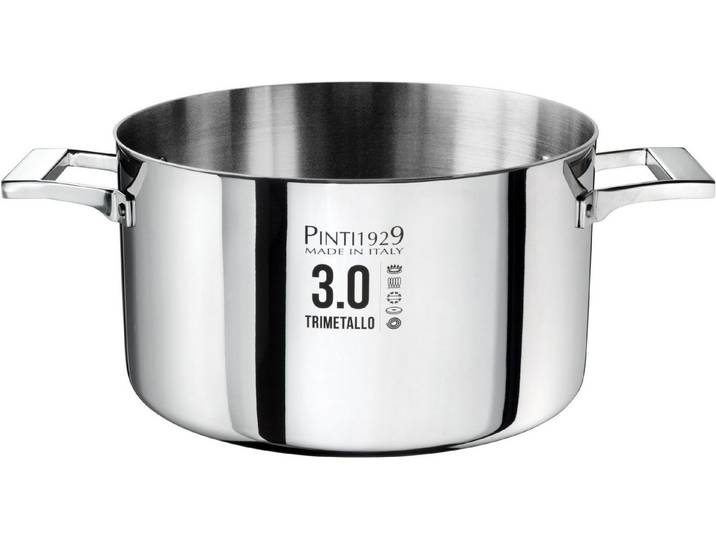 PINTINOX Fleischtopf Century 3.0, Aluminium (1-tlg), Boden und Seitenwände komplett aus 3 Schicht Material, Induktion