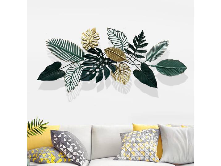Moderne minimaliste feuille de fer 3D tenture murale hôtel salon canapé fond décoration murale restaurant esthétique chambre décor