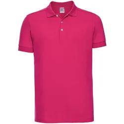Russell Men ́s Stretch Polo-Shirt Herren langer, schmaler Schnitt R-566M-0, fuchsia, S