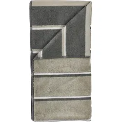 Sauna Handtuch 70 x 140 cm, grün-grau