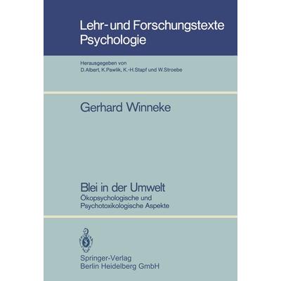 Blei in der Umwelt, Taschenbuch von Gerhard Winneke, Springer Berlin, 978-3-540-15860-8