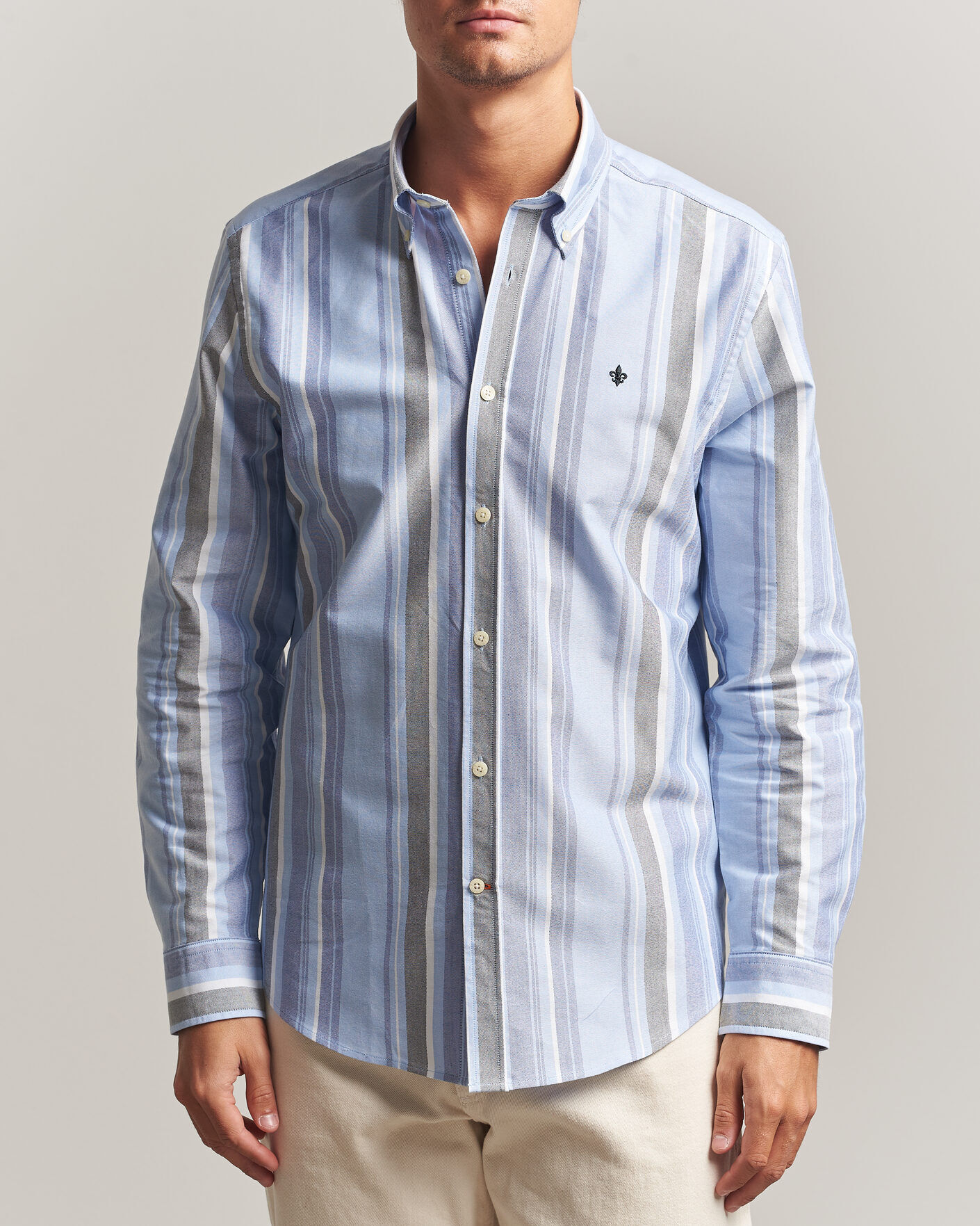 Morris Happy Oxford Shirt Blue men M Blå