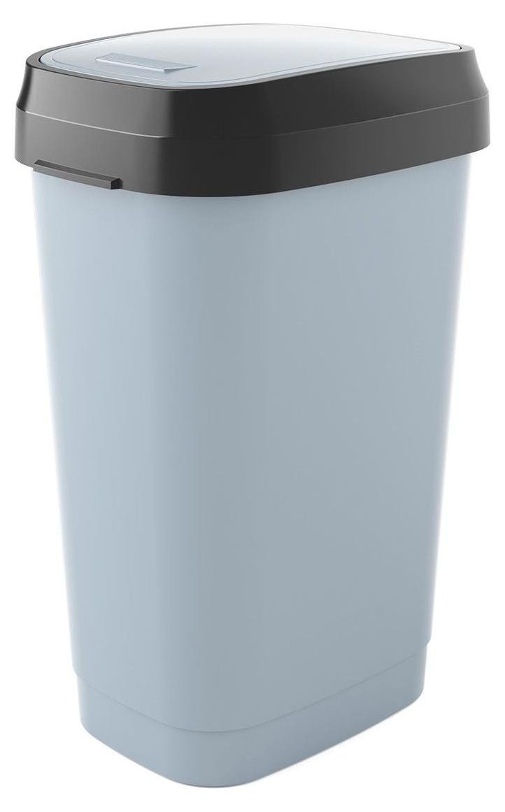 KIS Afvalbak Dual Swing Bin L, grijs, 50 liter