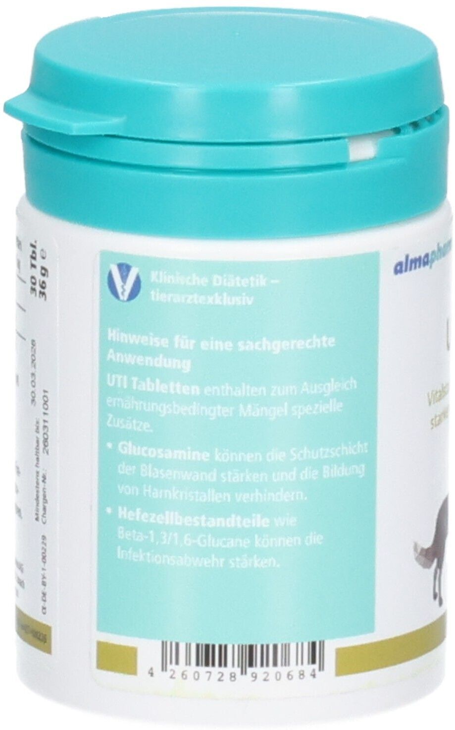 almapharm UTI Ergänzungsfuttermittel für Hunde 30 St Tabletten