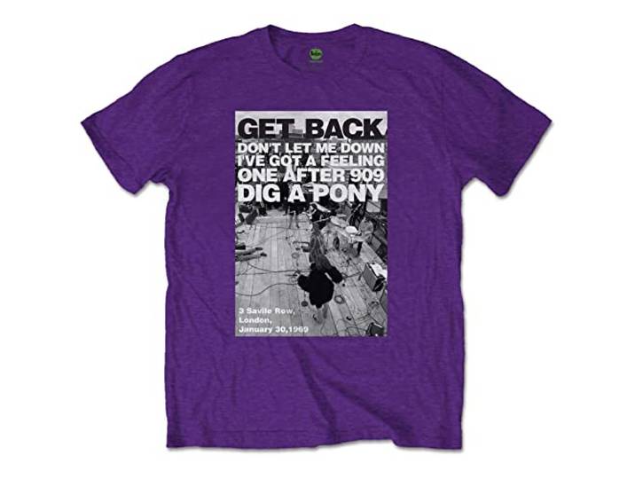 The Beatles Rooftop Shot T Shirt XL