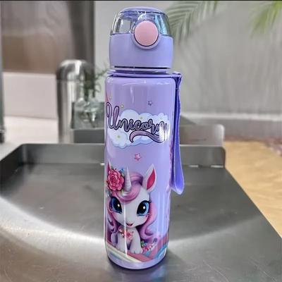 Uplifted Finds 700ml Durable Unicorn Student Travel Mug purple