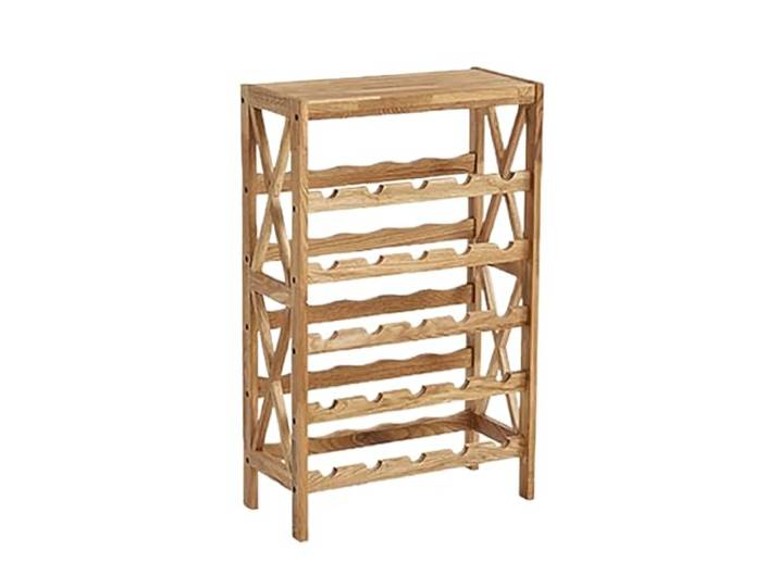 OIFAODAO Weinregal, Mehrschichtiges Design aus Holz, geeignet for Hausbar, Küche(Natural)