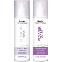 400ml basler Keratin Care System (Flüssighaarkur 200ml + Haarverstärker 200ml)