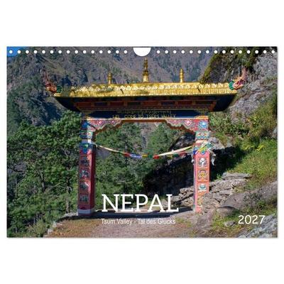 Nepal Tsum Valley - Tal des Glücks (Wandkalender 2027 DIN A4 quer), CALVENDO Monatskalender