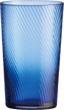 Aida Raw Unique Swirl High Ball Glas - Mørkeblå