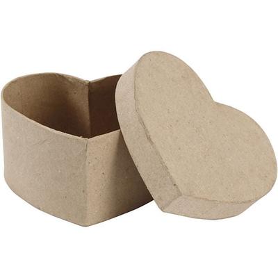 Creativ Company Herzförmige Dose, H 6 cm, Größe 11,5x11,5 cm, 1 Stk