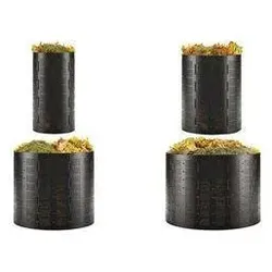 Bradas, Komposter + Gartensack, Kompostbehälter, 400 Liter, aus HDPE, schwarz Durchmesser verstellbar bis max (400 l)