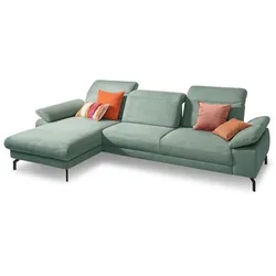 Segmüller Werkstätten Ecksofa Marino Stoff Blau Türkis