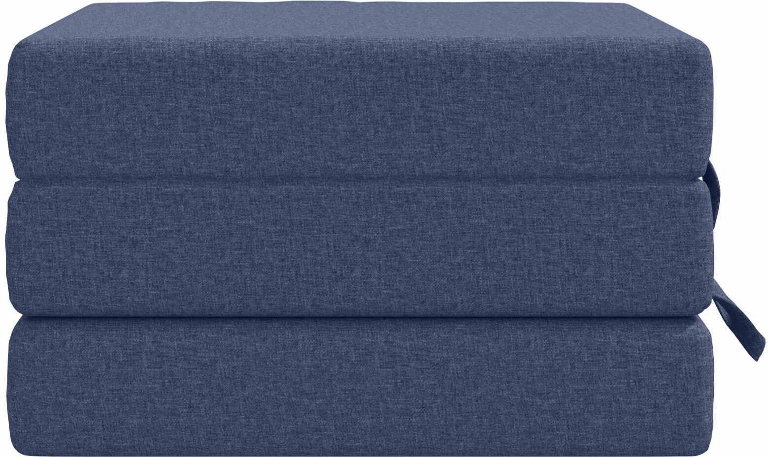 vidaXL Canapé-lit pliable 75 x 67 x 45 cm Bleu