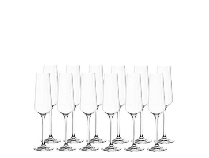 LEONARDO HOME Set 12 Sektgläser Puccini, Sektkelche, Teqton-Kristallglas, spülmaschinenfest