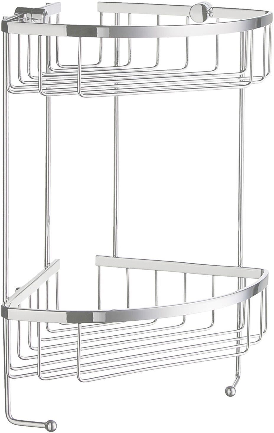 Smedbo Sideline Eckseifenkorb, zweifach, Accessoires, DK2031, chrom