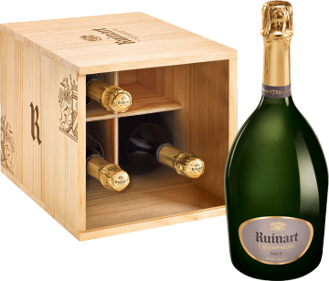 Caisse Champagner Ruinart - Cave R de Ruinart - Holzkiste - 3L Champagne