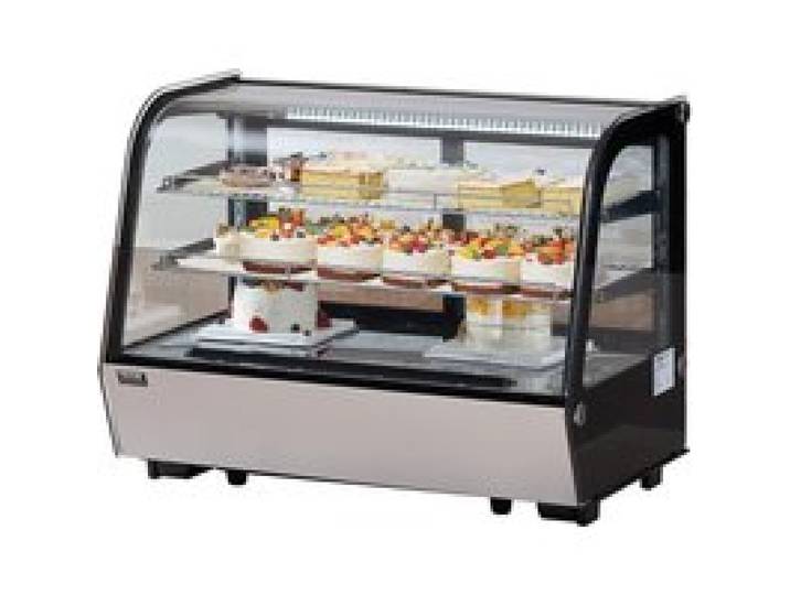 VEVOR Vitrine Réfrigérée Commerciale 146 L, Vitrine à Pâtisserie 2 Niveaux, Réfrigérateur avec Éclairage LED, Refroidissement TURBO, Refroidissement par Air Sans Givre, pour Boulangerie Gâteaux