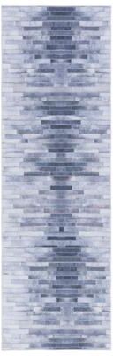 SAFAVIEH Faux Hide Machine Washable Slip Resistant Bonna Modern Abstract Rug