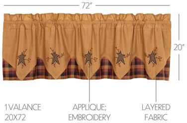VHC Brands Cedar Ridge Valance Block Border