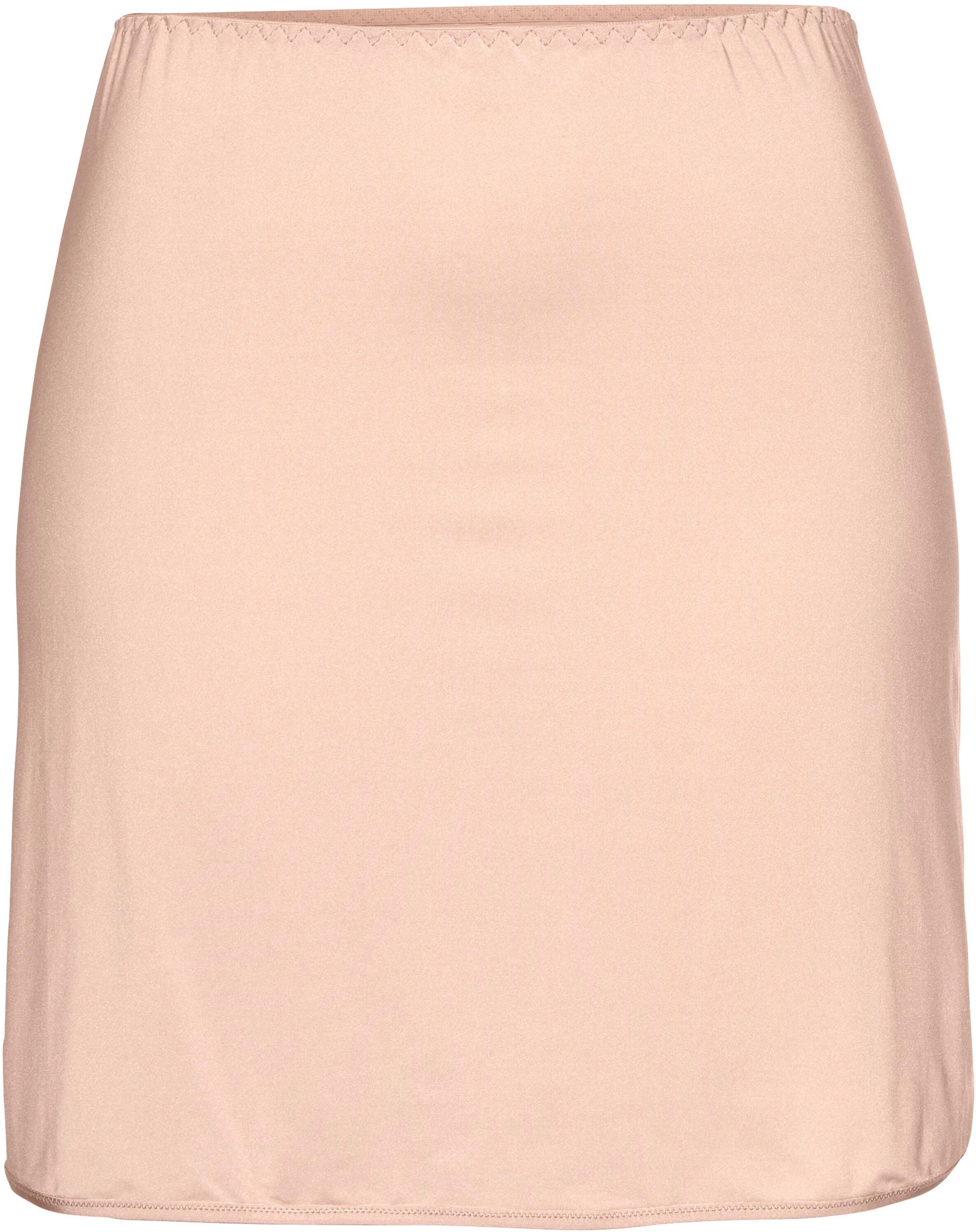 Unterrock NUANCE BY LASCANA, Damen, Gr. 48/50, beige (puder), Obermaterial: 90% Polyamid, 10% Elasthan, Basic, bequem, Röcke Unterrock, für kurze Röcke, Basic Dessous puder 48/50