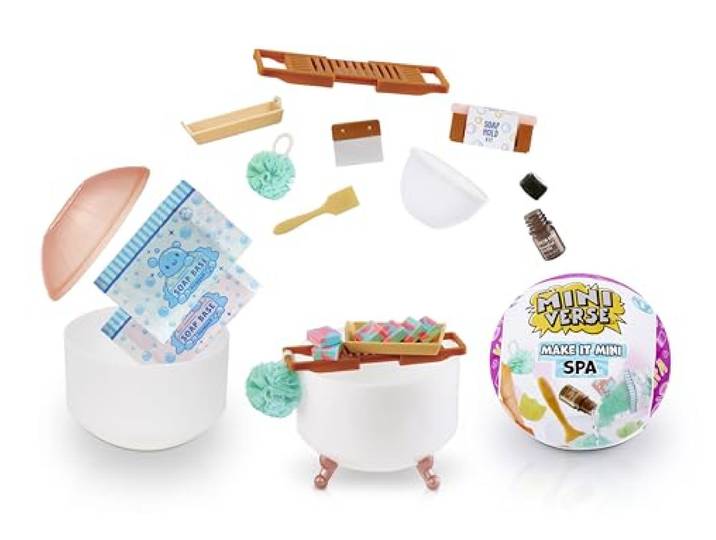 MGA's Miniverse Make It Mini Spa Serie 1 - Mini-Sammlerstücke in Geheimnisvoller Blindverpackung- Richtig Funktionierende DIY Spa Produkte - Nicht ESSBAR - für Teenager, Erwachsene, Sammler und Kinder