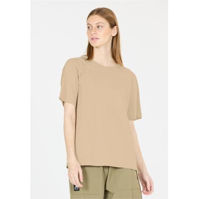 Kurzarmbluse WHISTLER "Caloot", Damen, Gr. 36, beige, 100% Baumwolle, bedruckt, normal, Rundhals, Blusen, aus angenehm weicher Qualität
