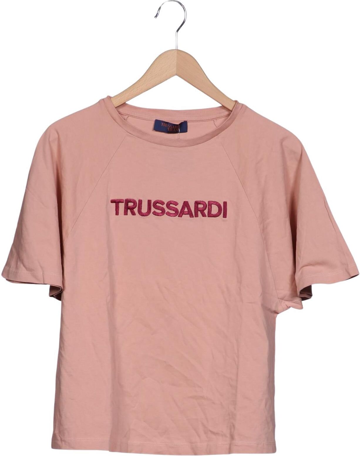 Trussardi Damen T-Shirt, Pink, Gr. M, kein / Etikett - Second Hand