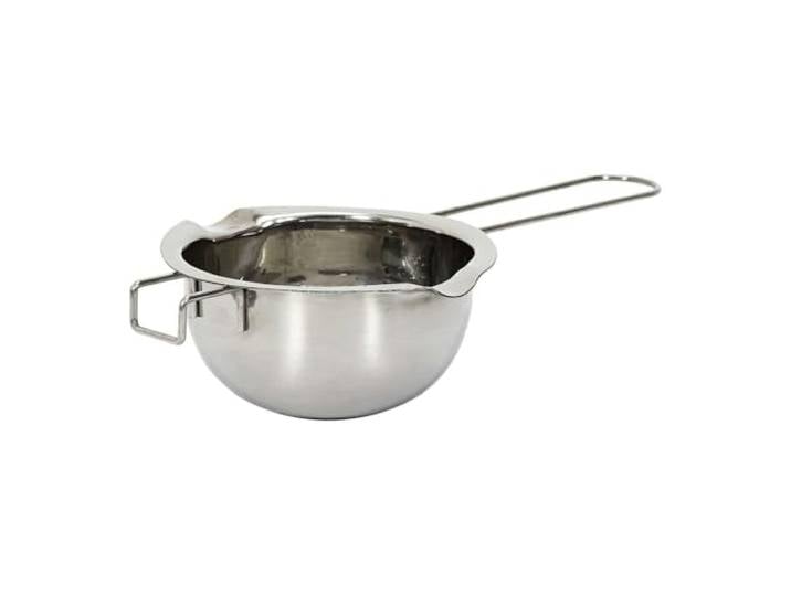 Lily cook Bol Bain-Marie Ergonomique en INOX Fondre Chocolat Argent Acier inoxydable\, bol bain-marie ergonomique\, fondre le chocolat\, préparer sauces et crèmes\, pâtisserie\, argent