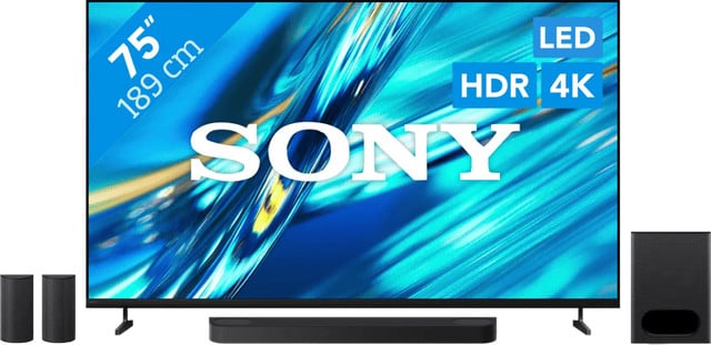 Sony Bravia 3 II Led TV 75 inch en Sony Bravia Theatre System 6 Zwart