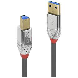 LINDY USB-Kabel USB 3.2 Gen1 USB-A Stecker, USB-B Stecker 0.50 m Grau 36660