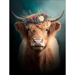 Glasbild SCHWARZWALD (BHT 60x80x1,30 cm) - bunt - BHT 60x80x1,30 cm
