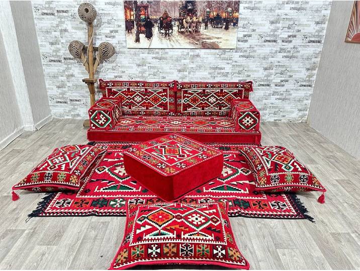 CaddeBuy Sofa Bodenkissen, Orientalische Sitzecke, Bodensofa, Sitzgruppe