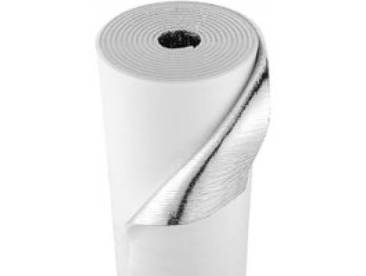 VEVOR Isolierfolie, Wärmedämmset, 6 mm, Reflexionsfolie 61 cm x 5,5 m, 4 Rollen Strahlungsbarriere aus Aluminiumfolie mit EPE-Schaumkern, weißer Hitzeschild aus PE-Folie für Garagentore