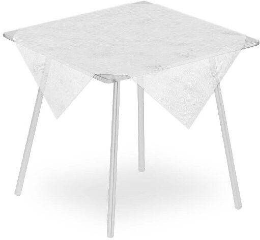 Pack Service Tovaglia Airspun Bianco 100x100 cm 100 Pezzi