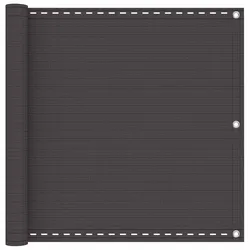 vidaXL Balkonsichtschutz Anthrazit 90 x 700 cm HDPE und Aluminium