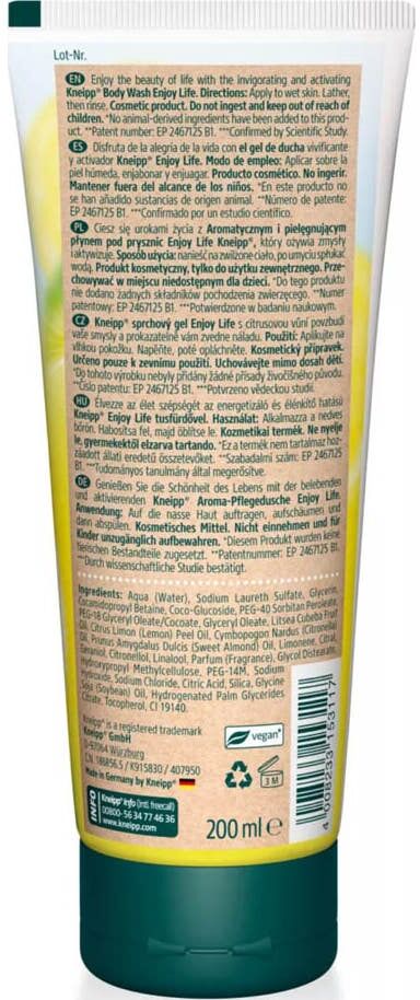 Kneipp Enjoy Life Gel Ducha 200 ml