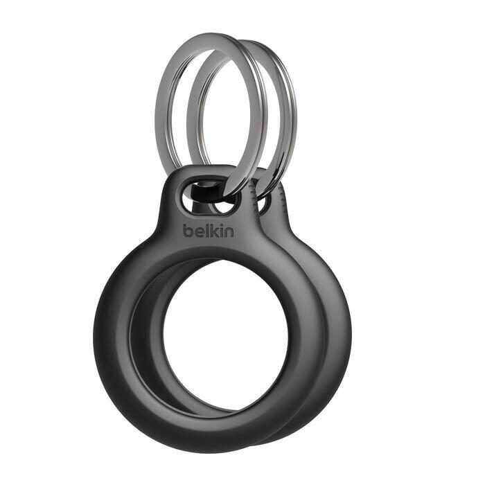 Belkin Secure Holder mit Schlüsselanhänger für AirTag (2er Pack), schwarz MSC002btBK