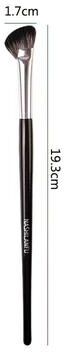 Inspired Finds Black Sculpting Contour Brush Large Angled Bronzer Brush For Blush, Powder & Face Sculpting 7.60 In