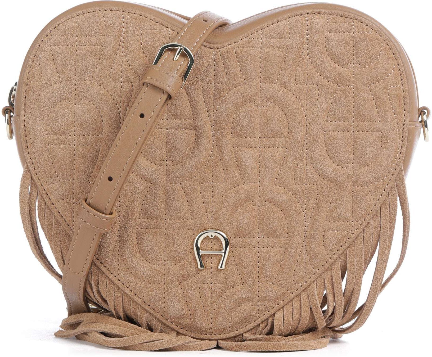 Aigner Fashion Umhängetasche aus Leder, braun