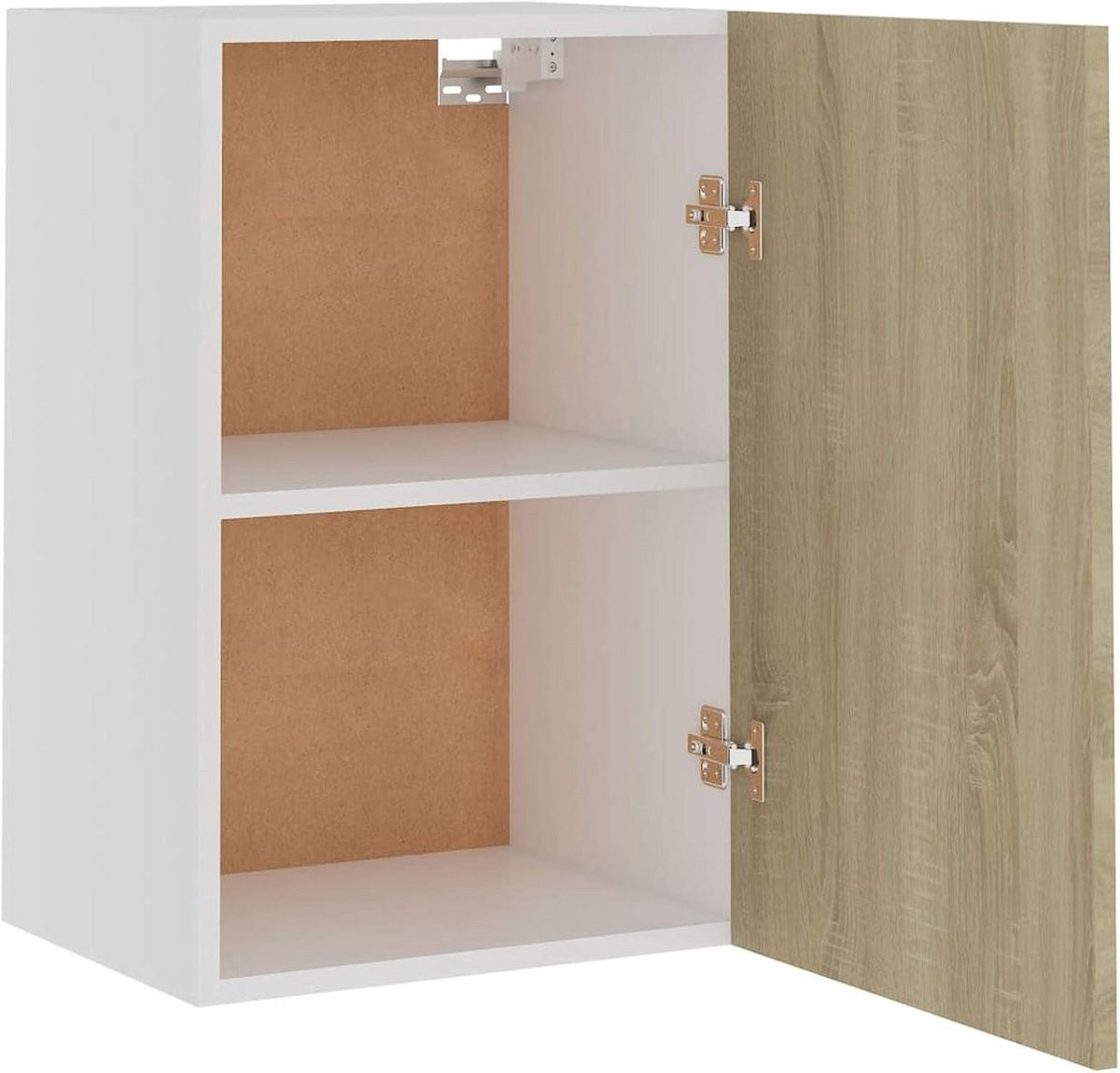 Compacte Keukenkast met Plank en Deur in Sonoma Eiken met Houtlook
