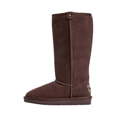 Bootsschuh PEPE JEANS "Stiefel DISS HERITAGE W", Damen, Gr. 37, braun (chocolate braun), 100% Rindsvelours, Schuhe Bootsschuh