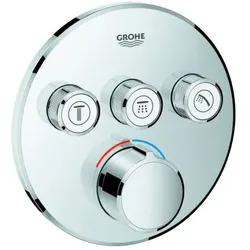 Grohe Smartcontrol Brausearmatur 29146000 chrom, mit 3 Absperrventilen, runde Rosette