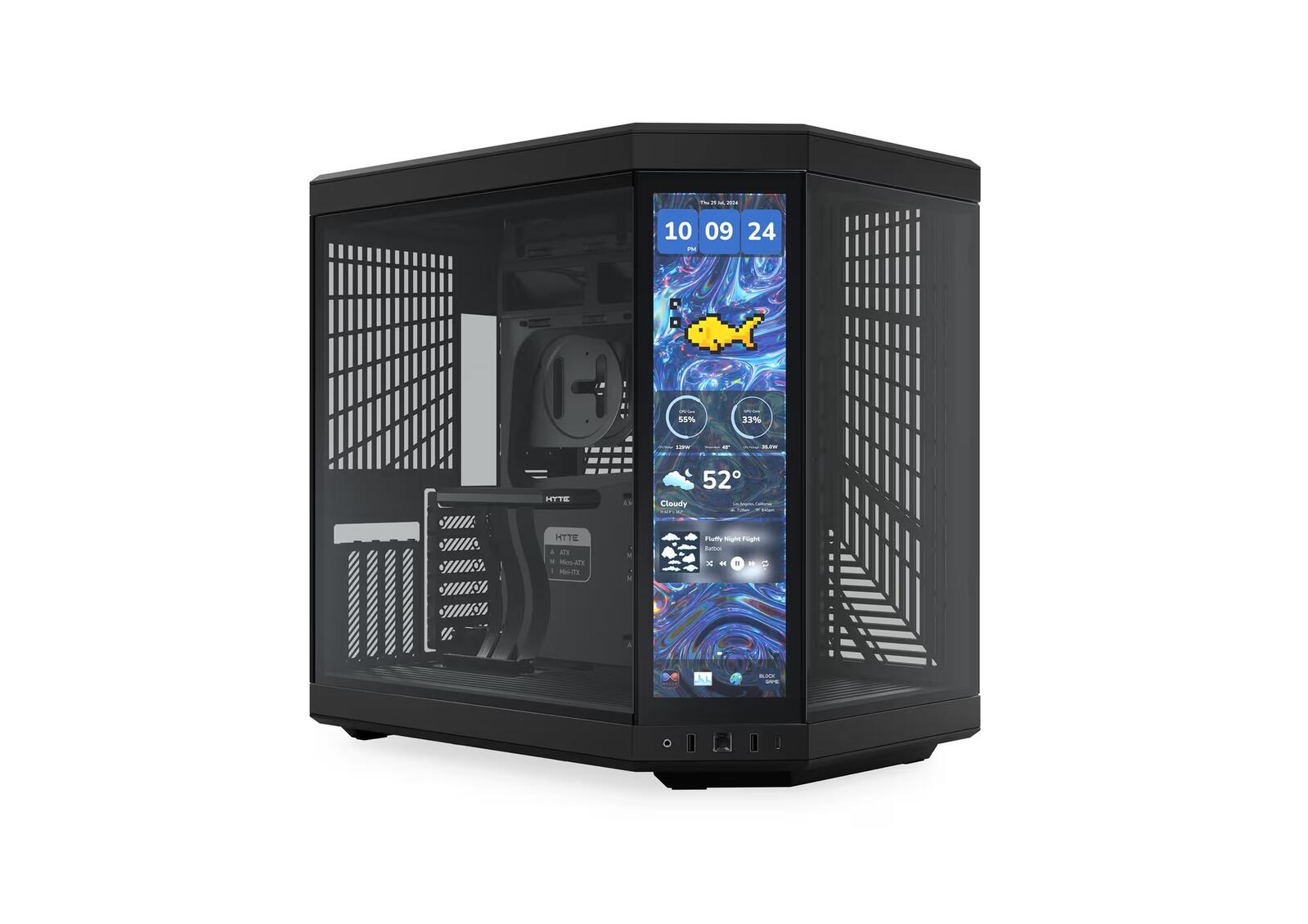 HYTE PC Gehäuse Y70 Infinite mit Touch Schwarz CS-HYTE-Y70TTI-BB