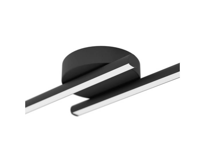 EGLO connect Smart LED-Deckenlampe FLATRON-Z, schwarz, 80 cm dimmbar, schwarz, für Wohn- / Esszimmer, Metall, Deckenlampe