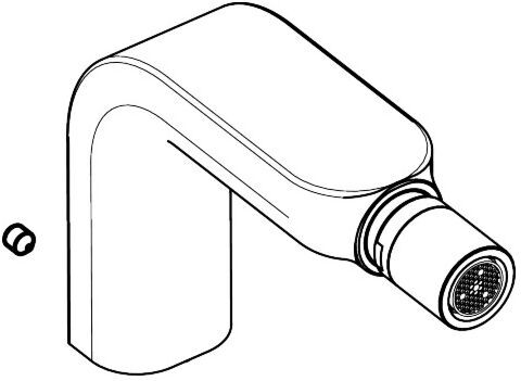 Hansgrohe Metropol S Auslauf komplett 3-Loch 97506880 Bidetarmatur edelmatt